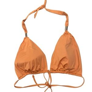 Tommy Bahama Women’s Swim String Bikini Top Peach Adjustable Size: Large
